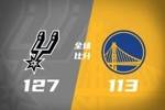 🏀文班29分钟平赛季最高41分18板！马刺轻取勇士喜提10连胜！